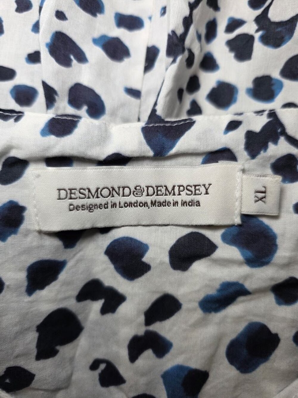 Desmond & Dempsey Sleeveless Pleated Cami Top in The Jag XL - Picture 7 of 9